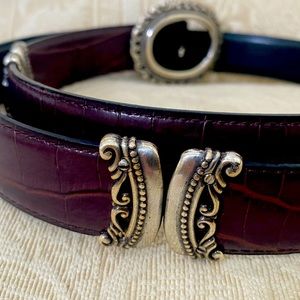 Brighton 2 tone black and brown belt that is also reversible.